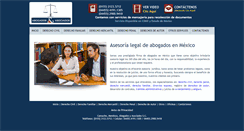 Desktop Screenshot of abogadosyasociados.com.mx