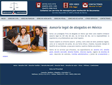 Tablet Screenshot of abogadosyasociados.com.mx